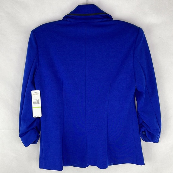 Laundry by Shelli Segal Sapphire Blue Jersey Blazer NWT - Picture 7 of 8